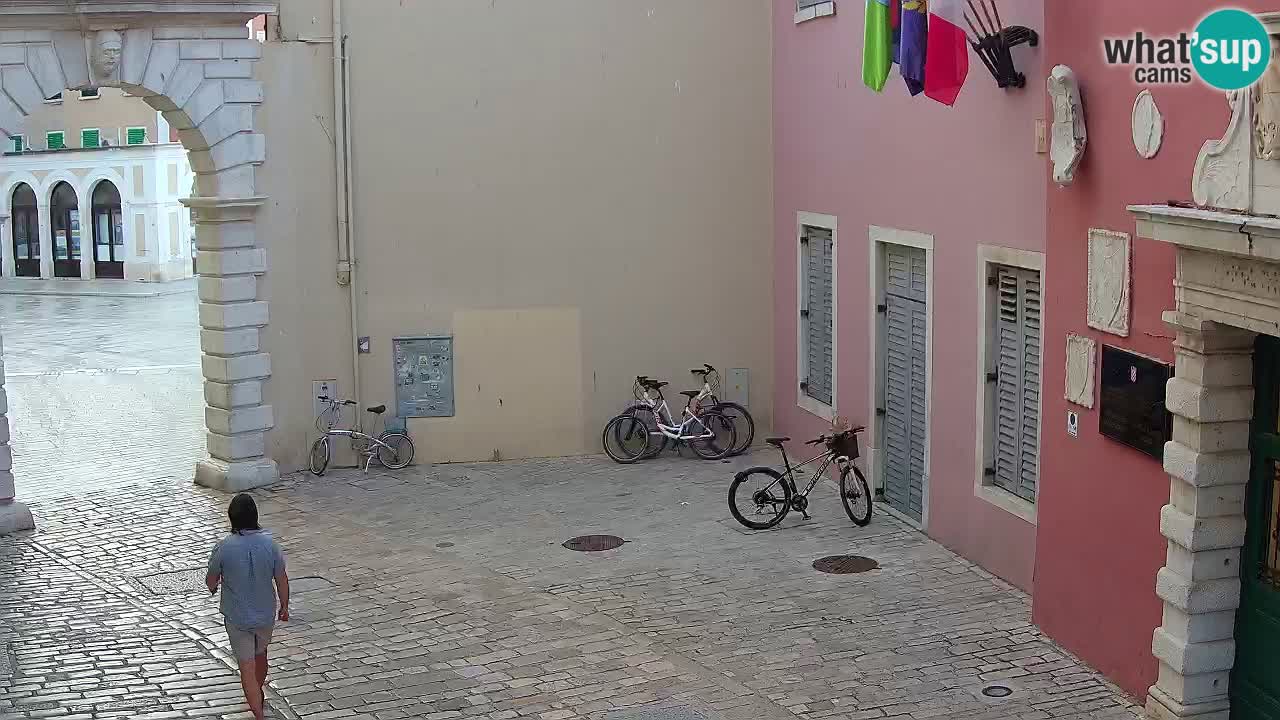 Live webcam Rovinj – Balbi’s bow “City gate” – Istria – Croatia