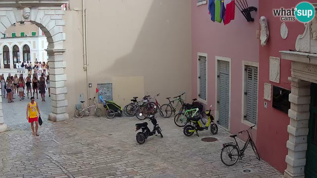 Live webcam Rovinj – Balbi’s bow “City gate” – Istria – Croatia