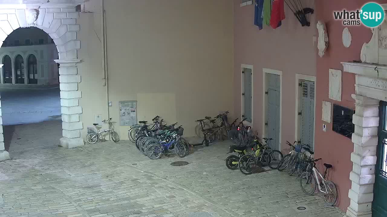 Live webcam Rovinj – Balbi’s bow “City gate” – Istria – Croatia