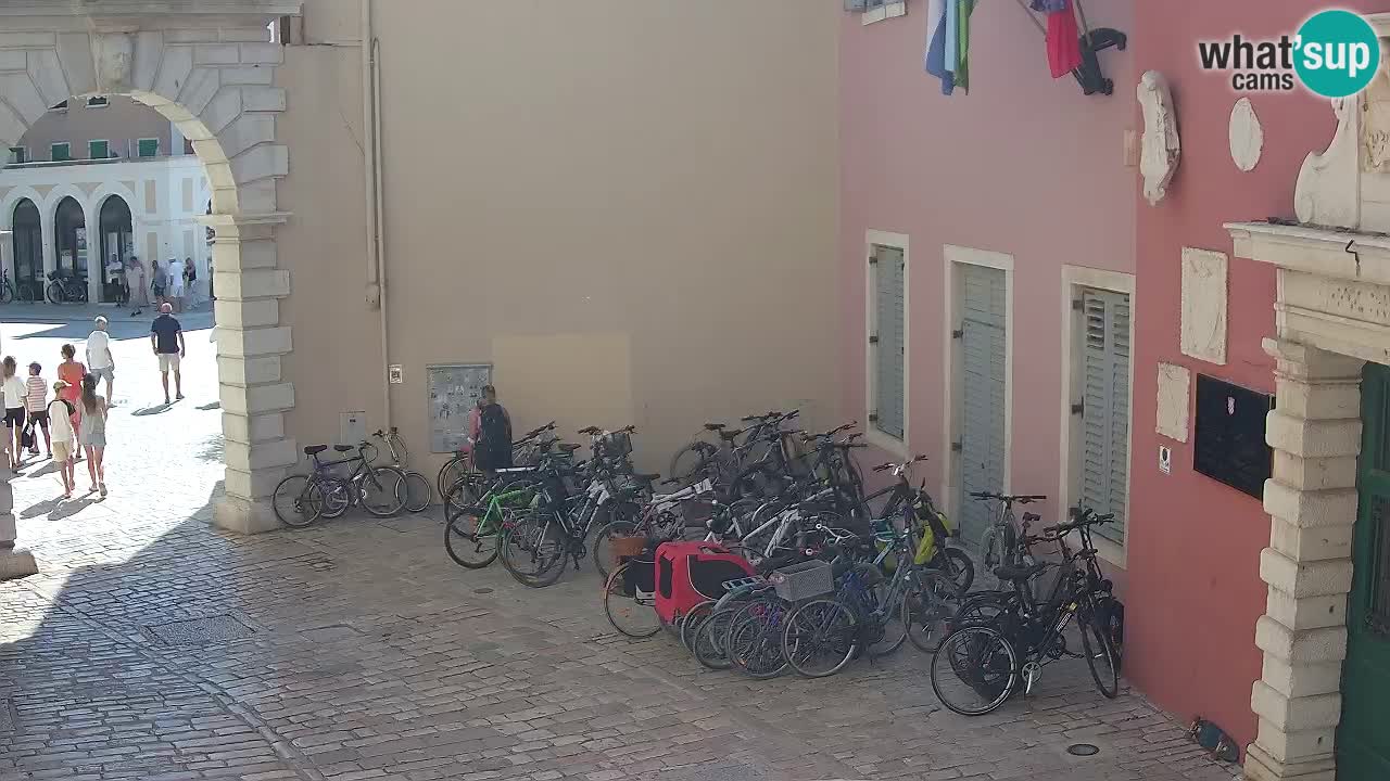 Live webcam Rovinj – Balbi’s bow “City gate” – Istria – Croatia