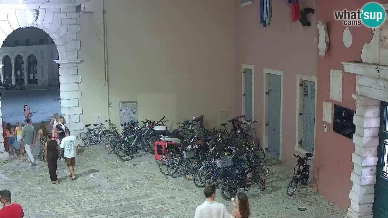 Live webcam Rovinj – Balbi’s bow “City gate” – Istria – Croatia