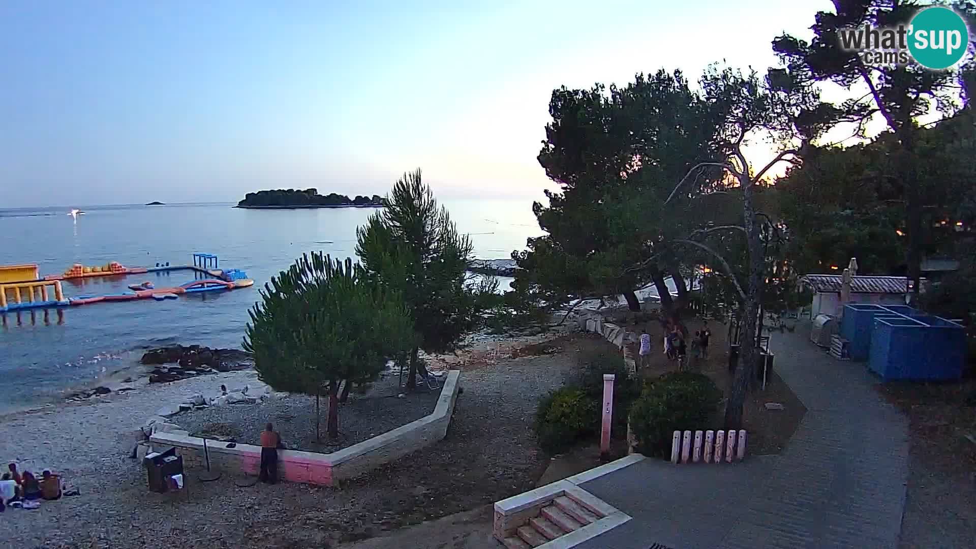 Spletna kamera plaža Borik Rovinj