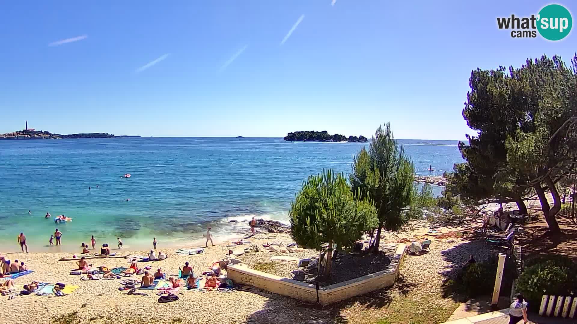 Webcam Spiaggia Borik a Rovigno – Istria
