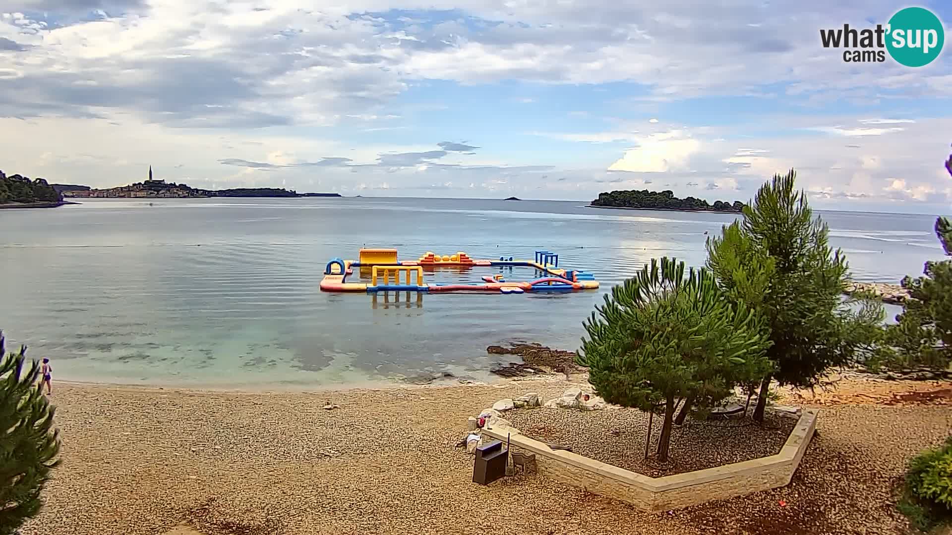 Spletna kamera plaža Borik Rovinj