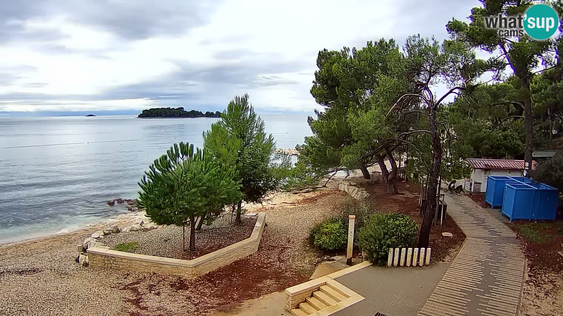 Spletna kamera plaža Borik Rovinj