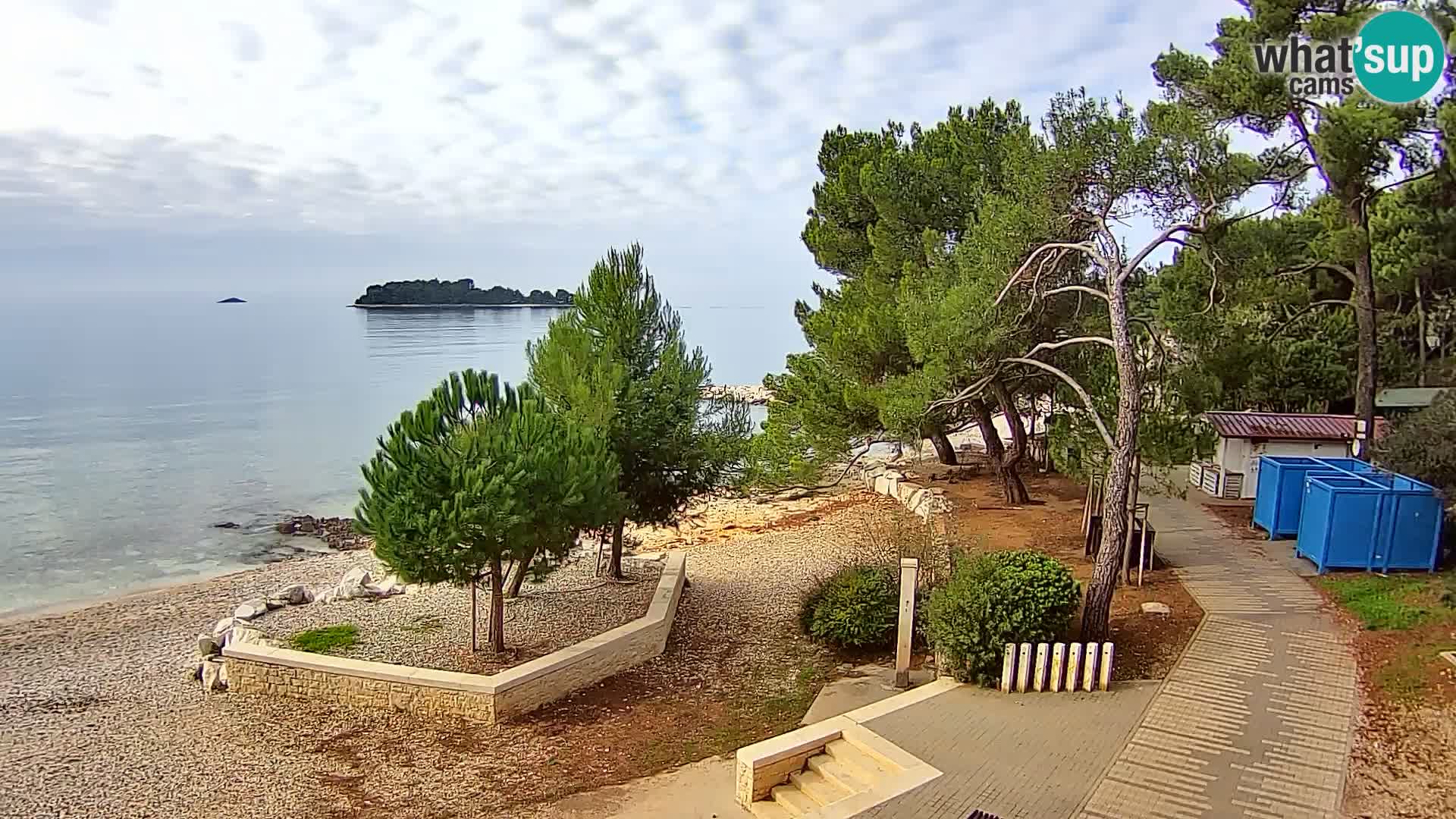 Spletna kamera plaža Borik Rovinj