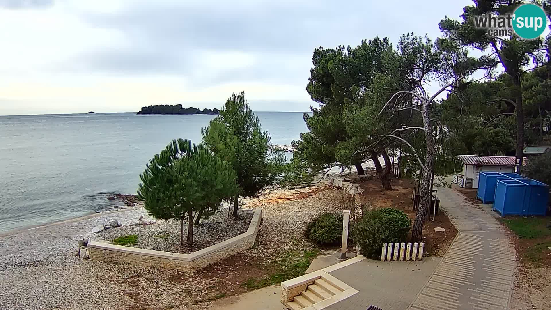 Webcam Spiaggia Borik a Rovigno – Istria