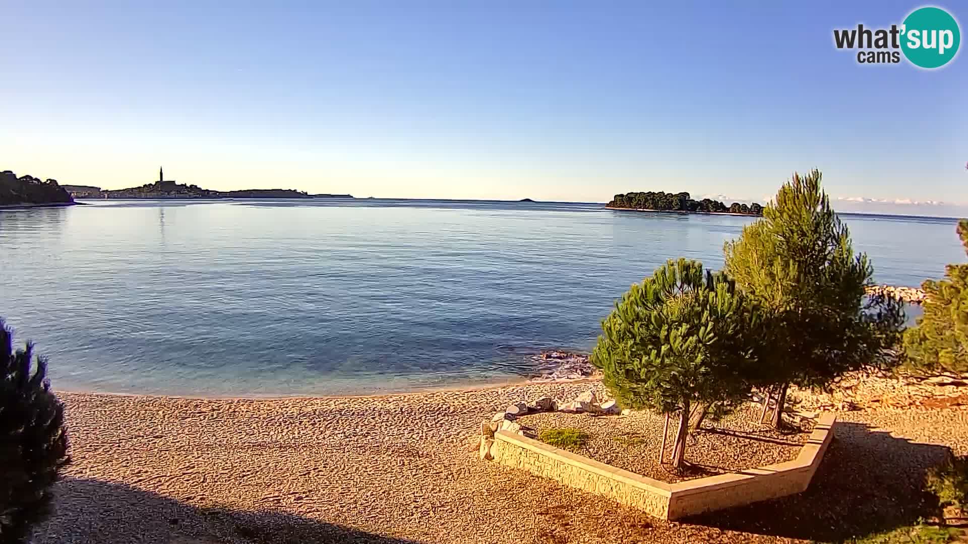 Spletna kamera plaža Borik Rovinj