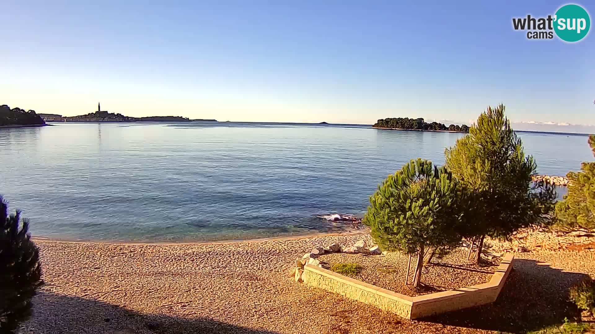 Webcam Spiaggia Borik a Rovigno – Istria