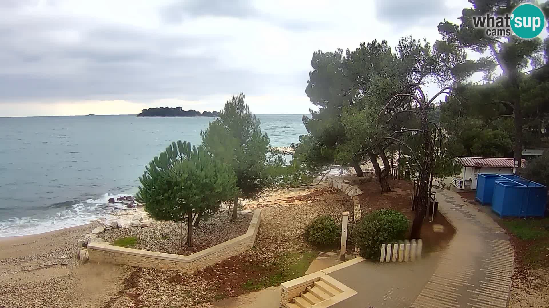 Webcam Spiaggia Borik a Rovigno – Istria