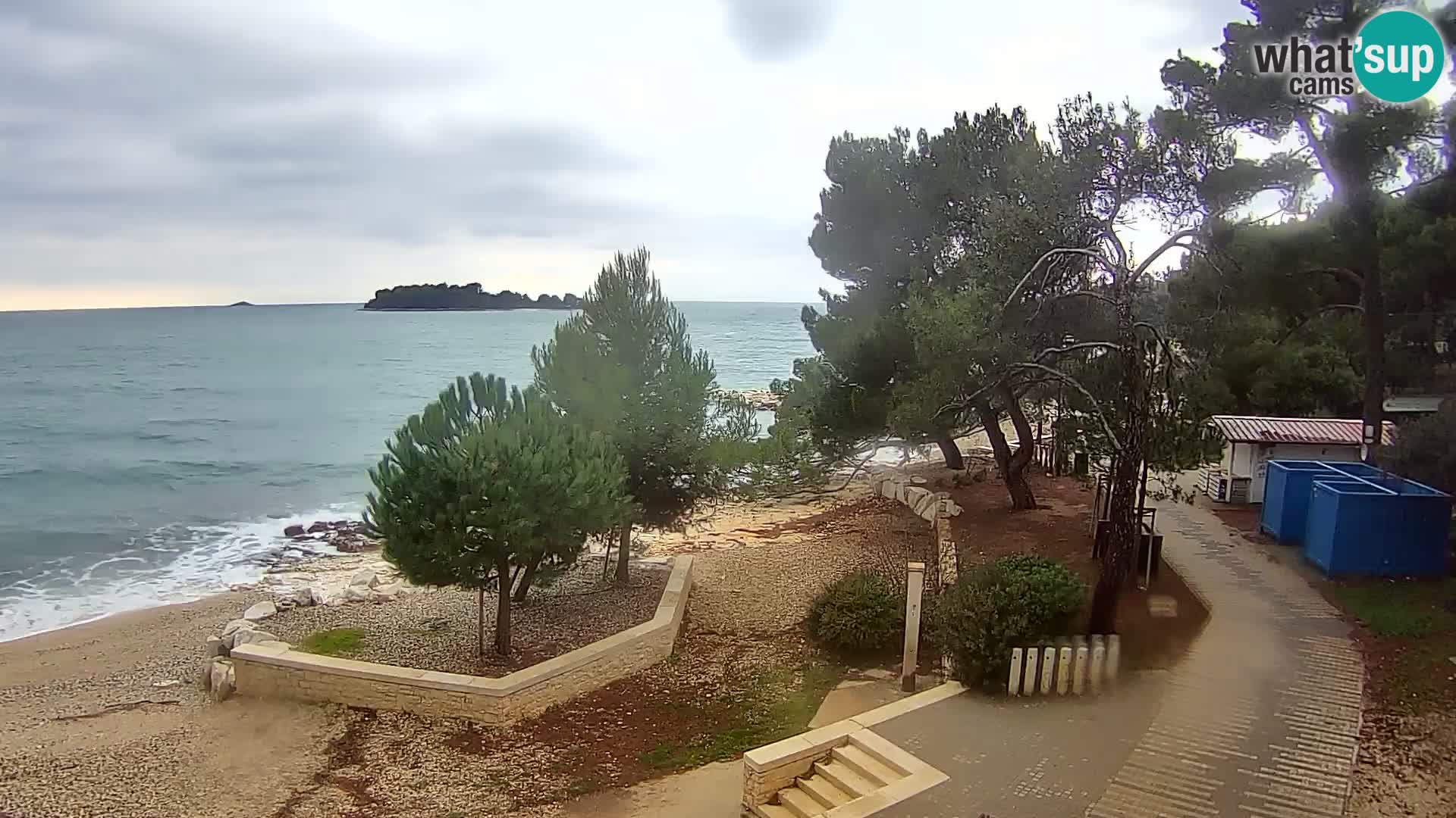 Webcam Spiaggia Borik a Rovigno – Istria