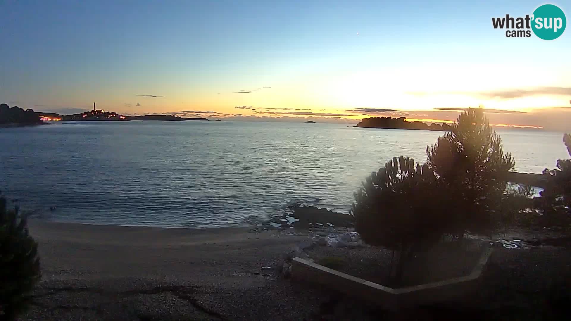 Spletna kamera plaža Borik Rovinj