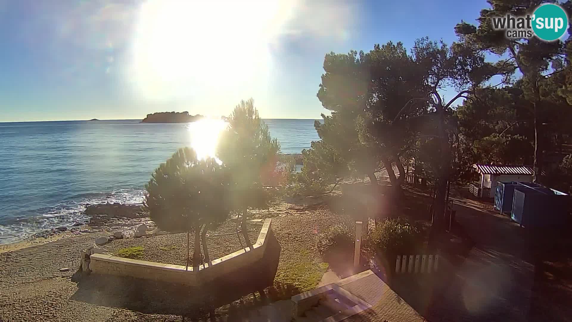 Spletna kamera plaža Borik Rovinj