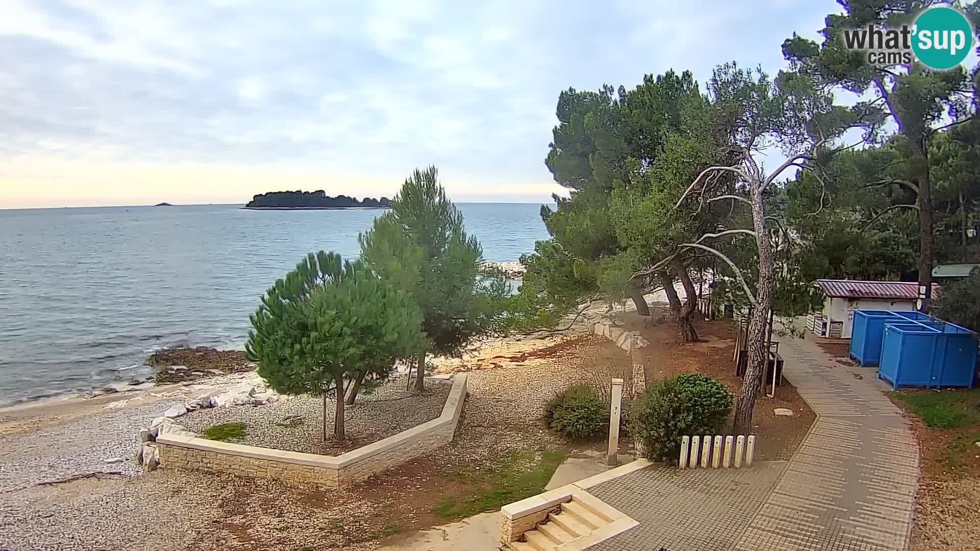 Spletna kamera plaža Borik Rovinj