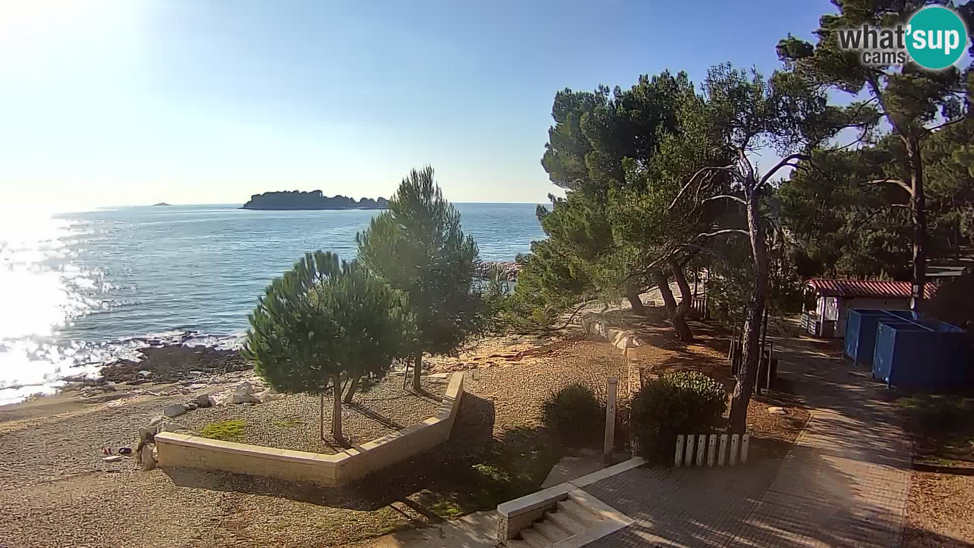 Webcam Spiaggia Borik a Rovigno – Istria