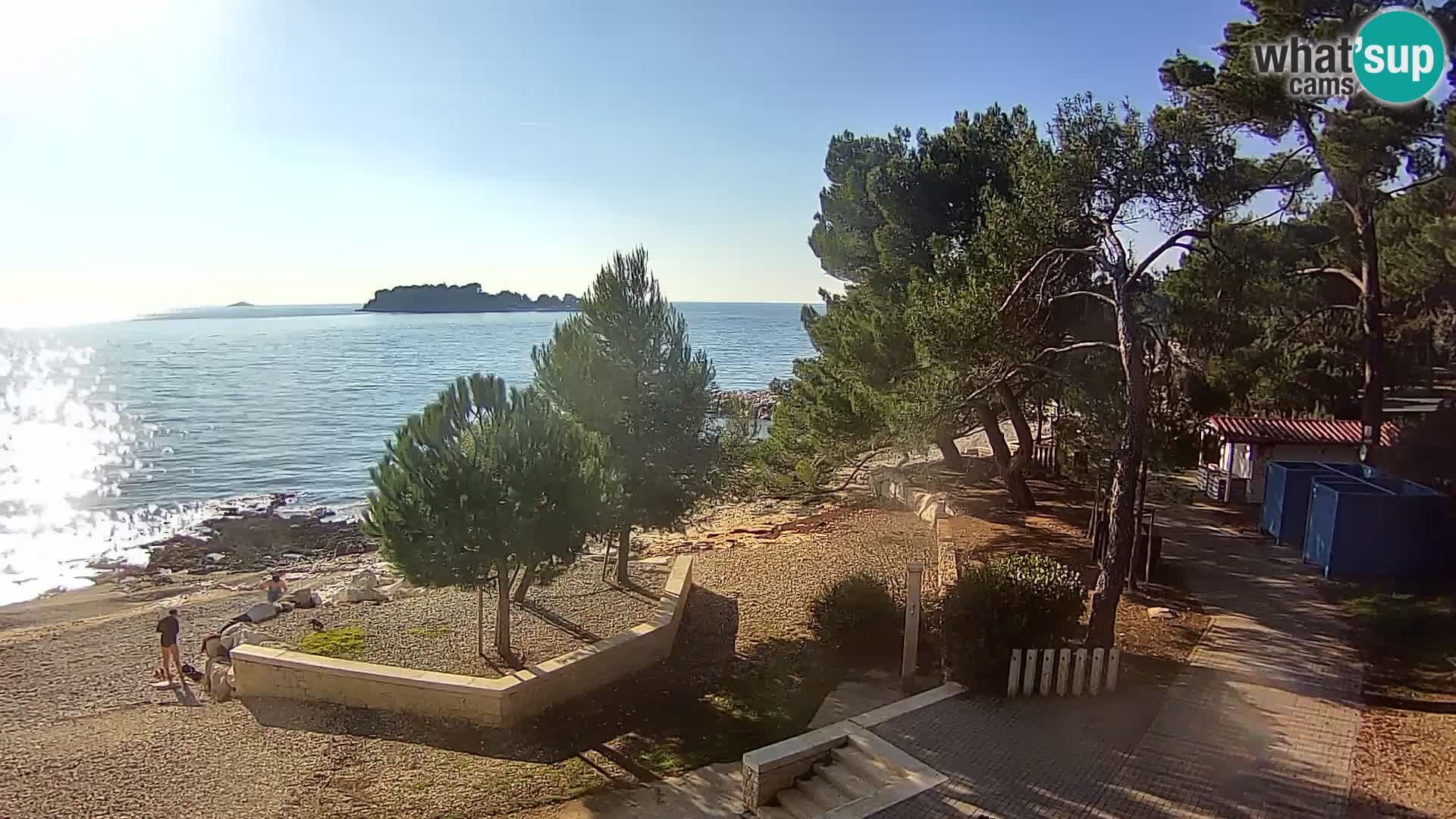 Webcam Spiaggia Borik a Rovigno – Istria