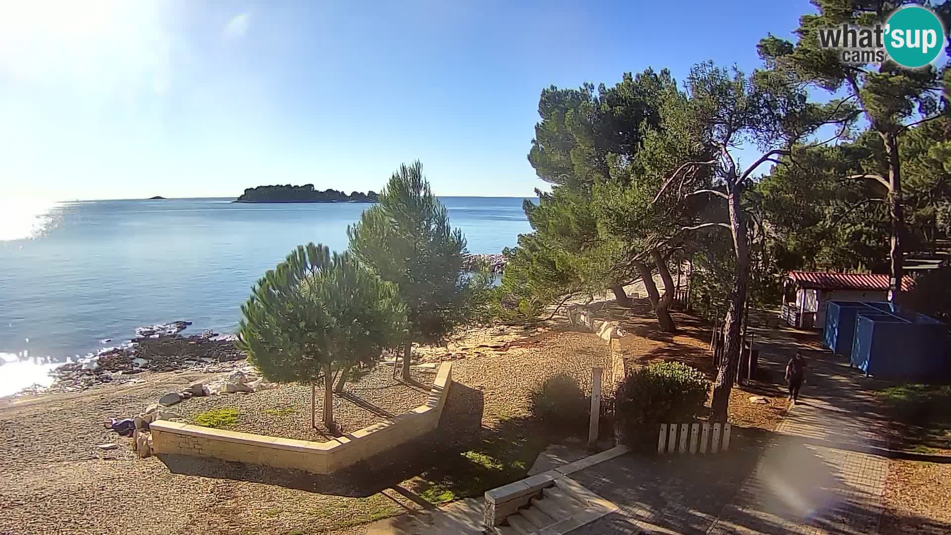 Spletna kamera plaža Borik Rovinj