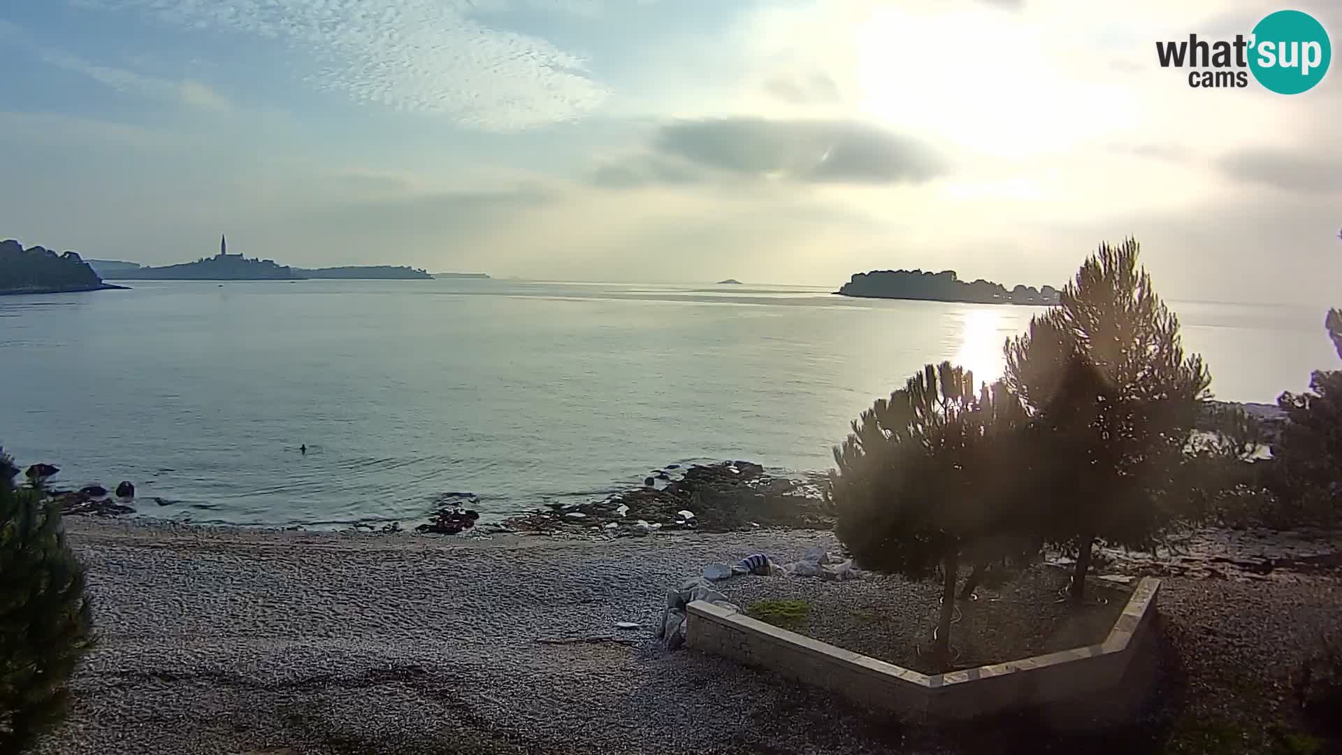 Webcam Spiaggia Borik a Rovigno – Istria