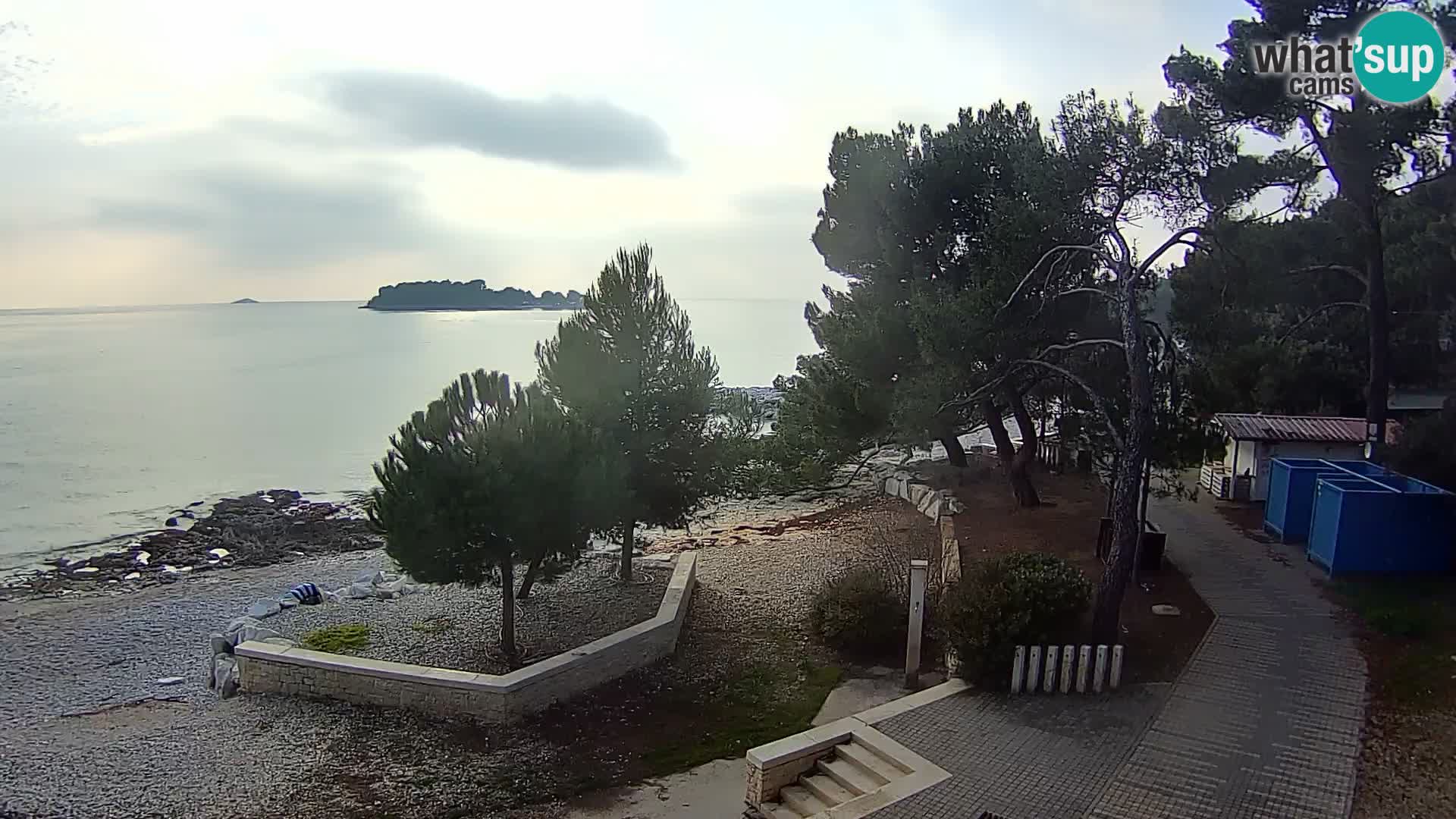 Spletna kamera plaža Borik Rovinj