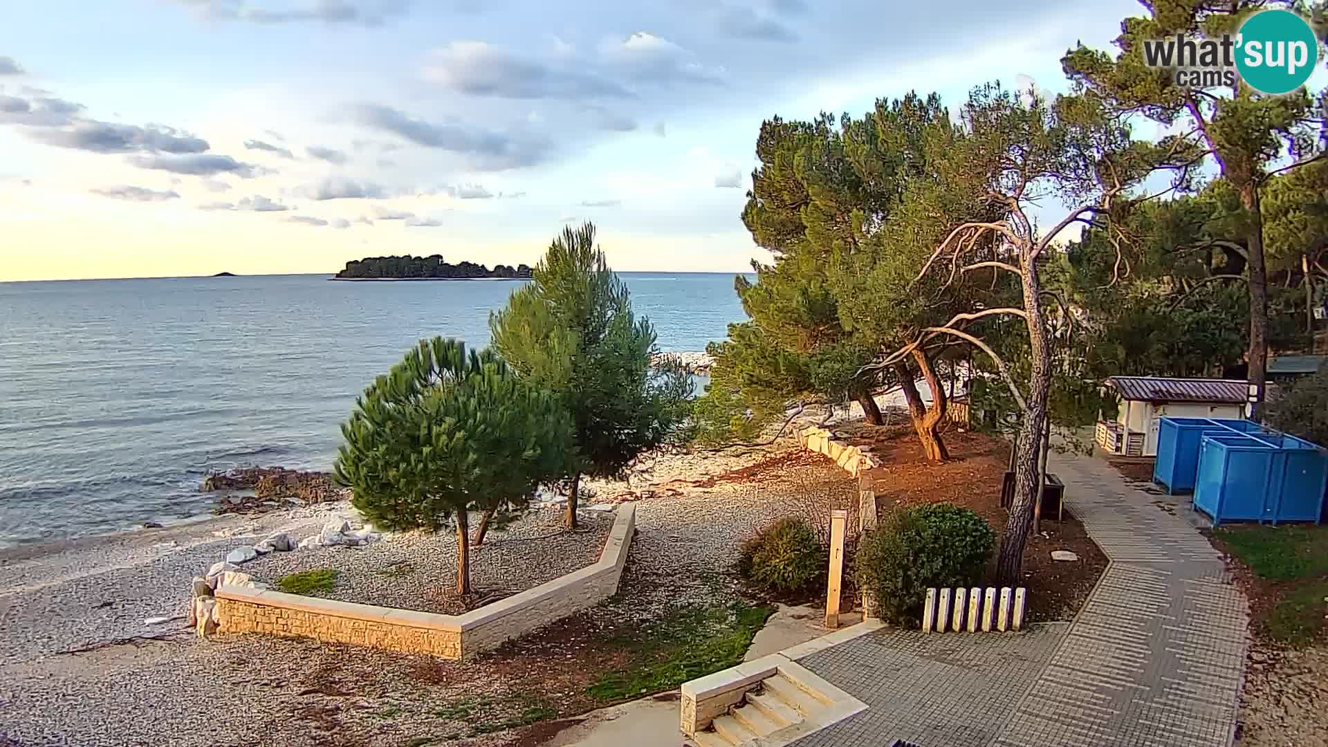 Webcam Spiaggia Borik a Rovigno – Istria