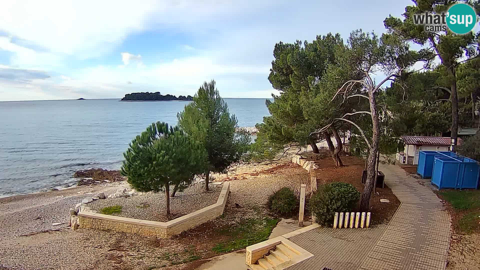 Webcam Spiaggia Borik a Rovigno – Istria