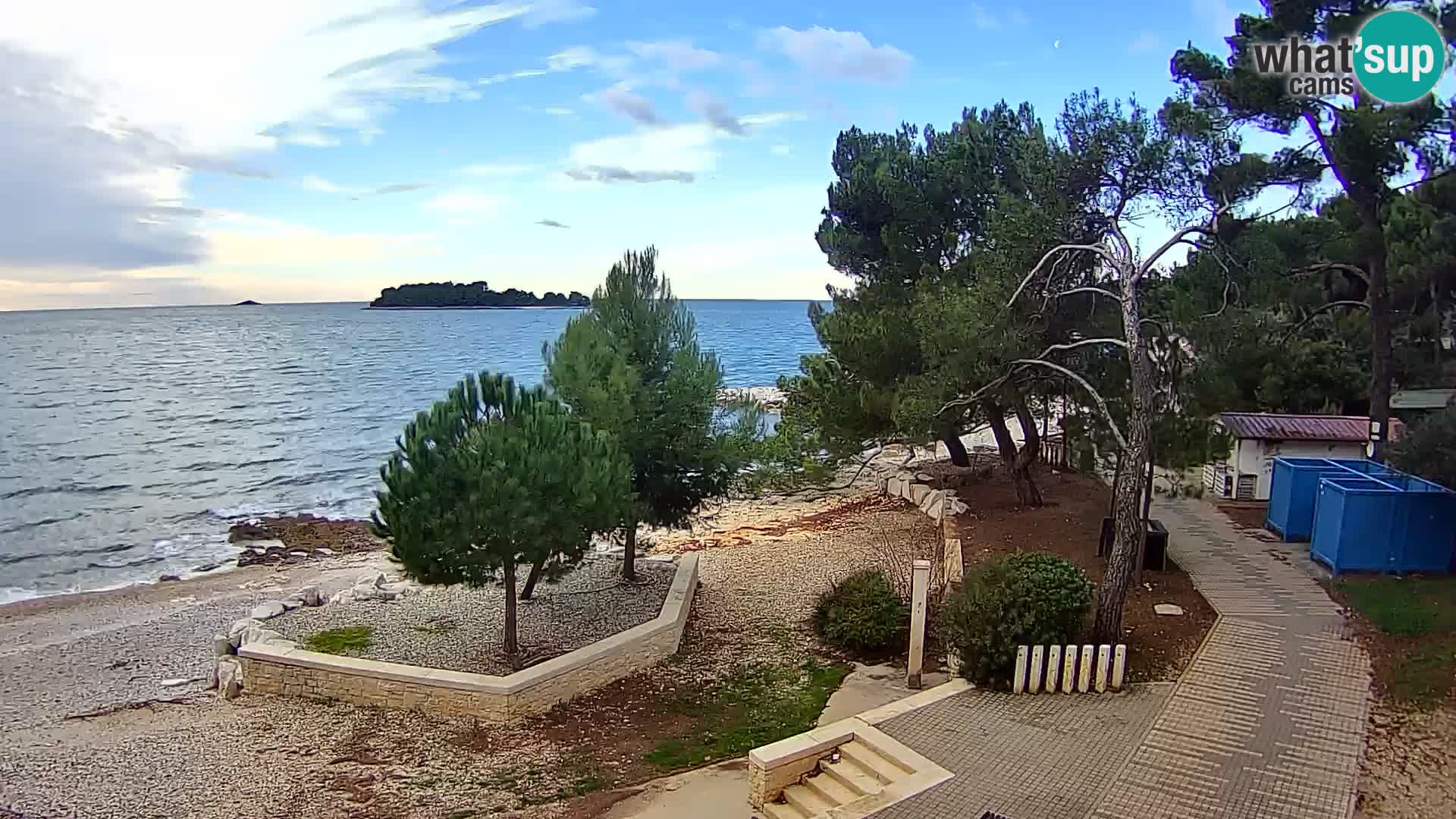 Spletna kamera plaža Borik Rovinj