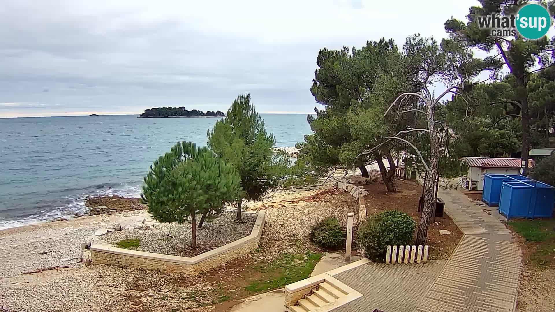 Spletna kamera plaža Borik Rovinj