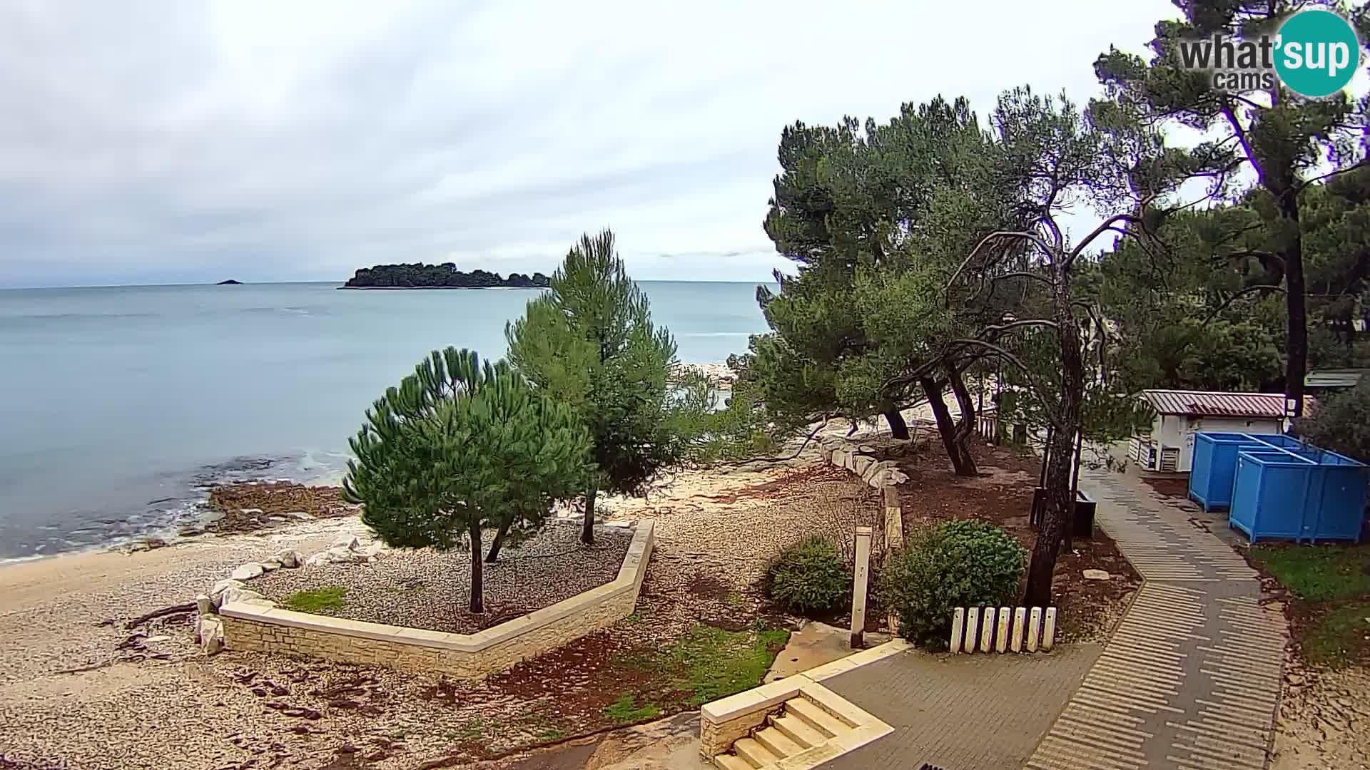 Spletna kamera plaža Borik Rovinj