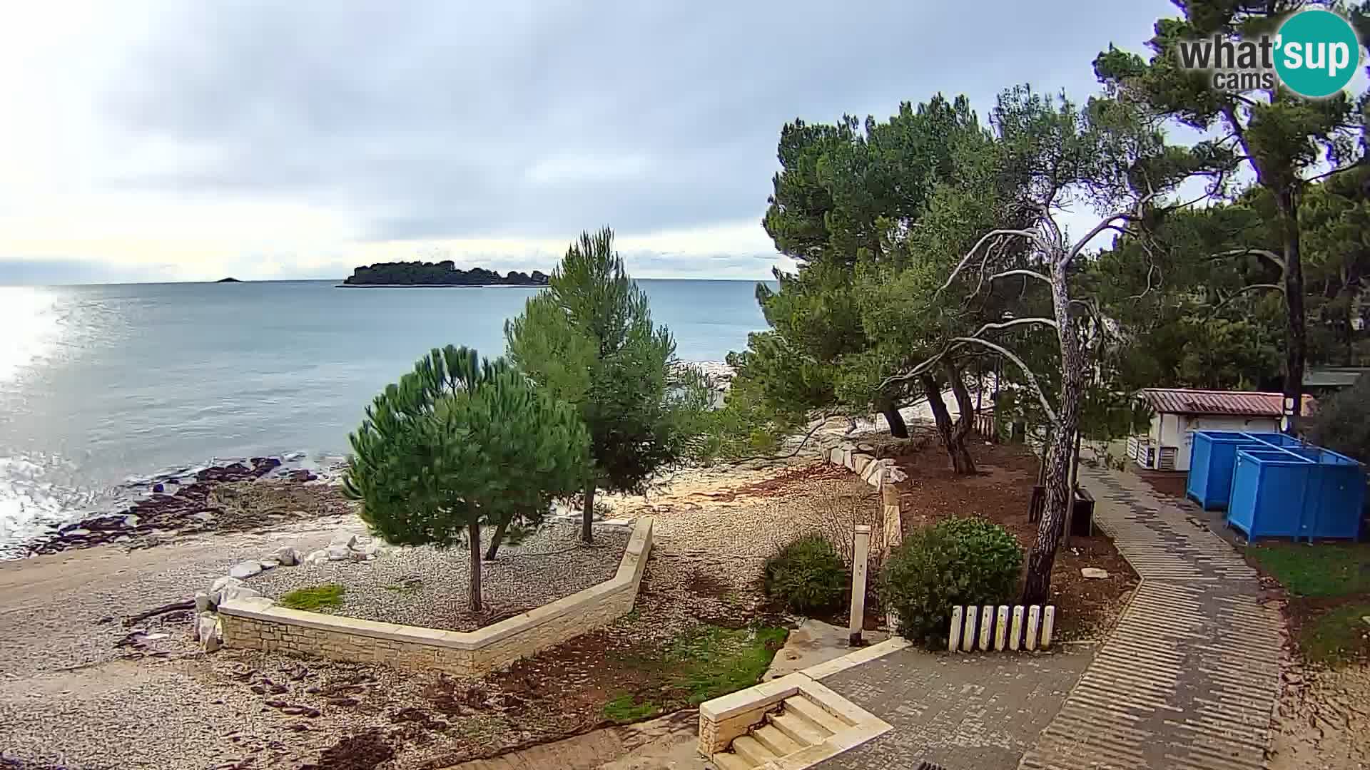 Spletna kamera plaža Borik Rovinj