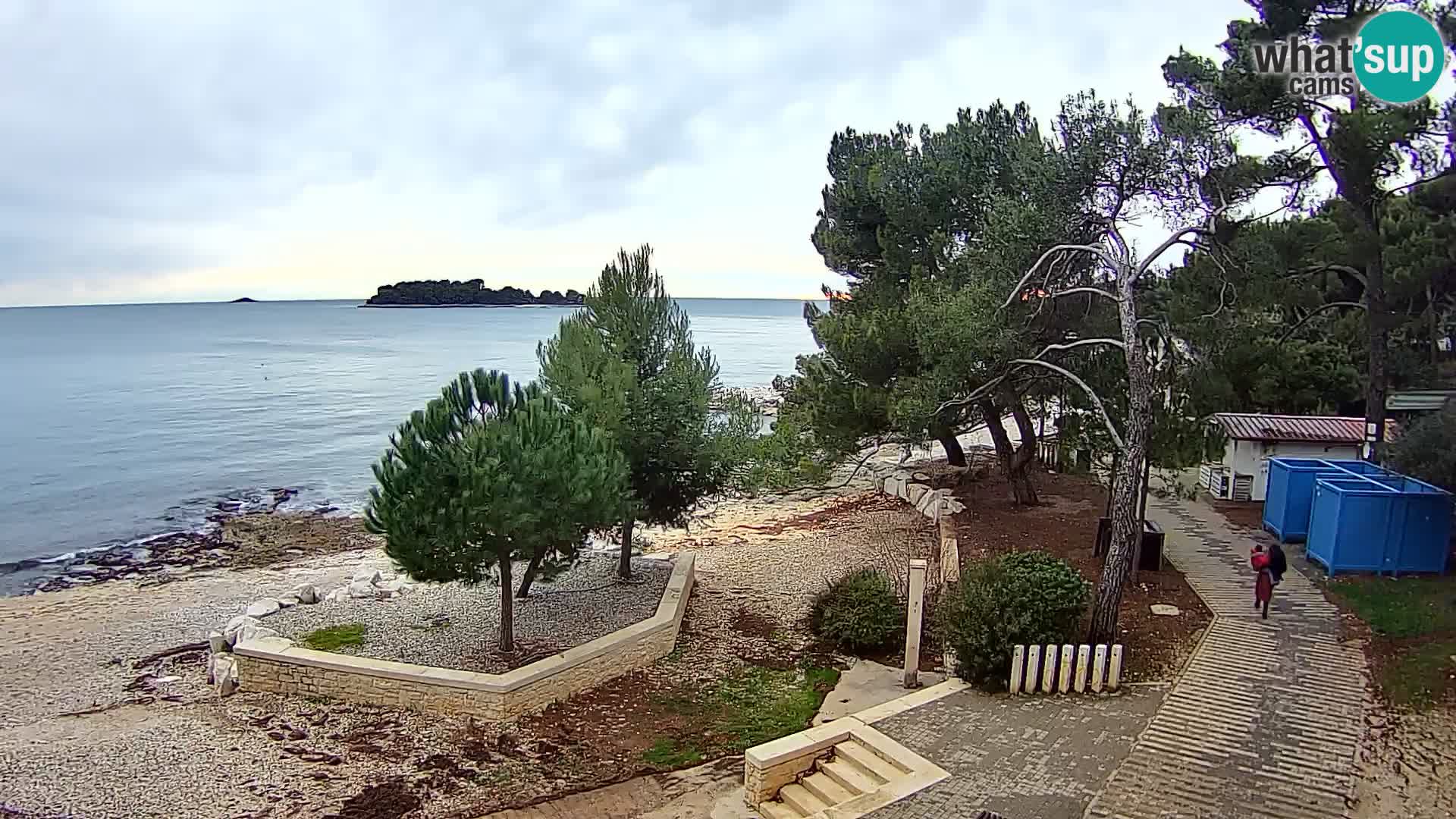 Webcam Spiaggia Borik a Rovigno – Istria