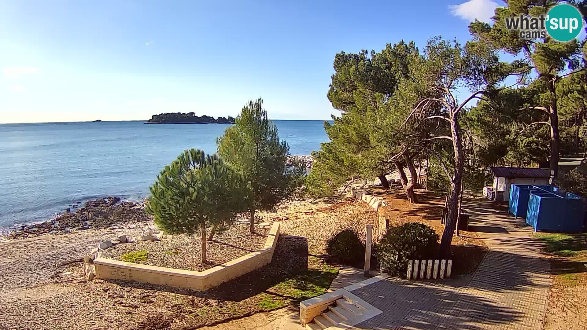 Spletna kamera plaža Borik Rovinj