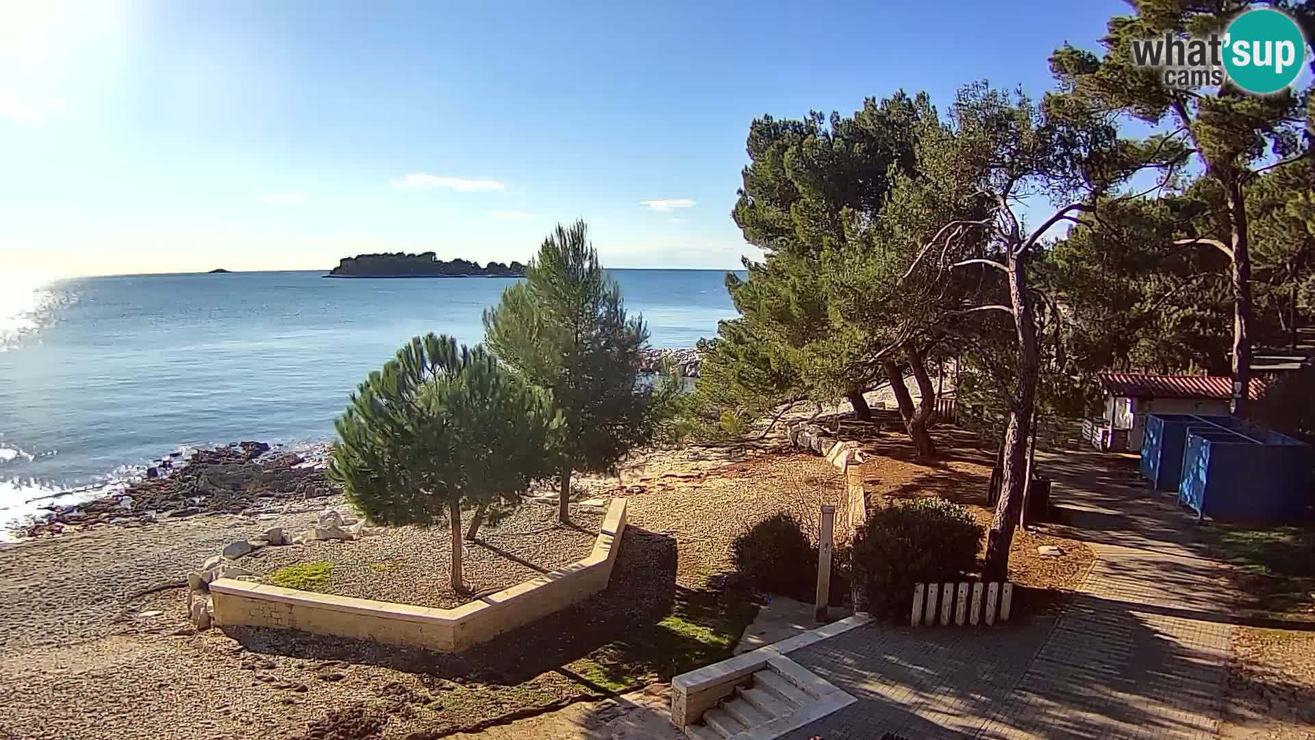 Spletna kamera plaža Borik Rovinj