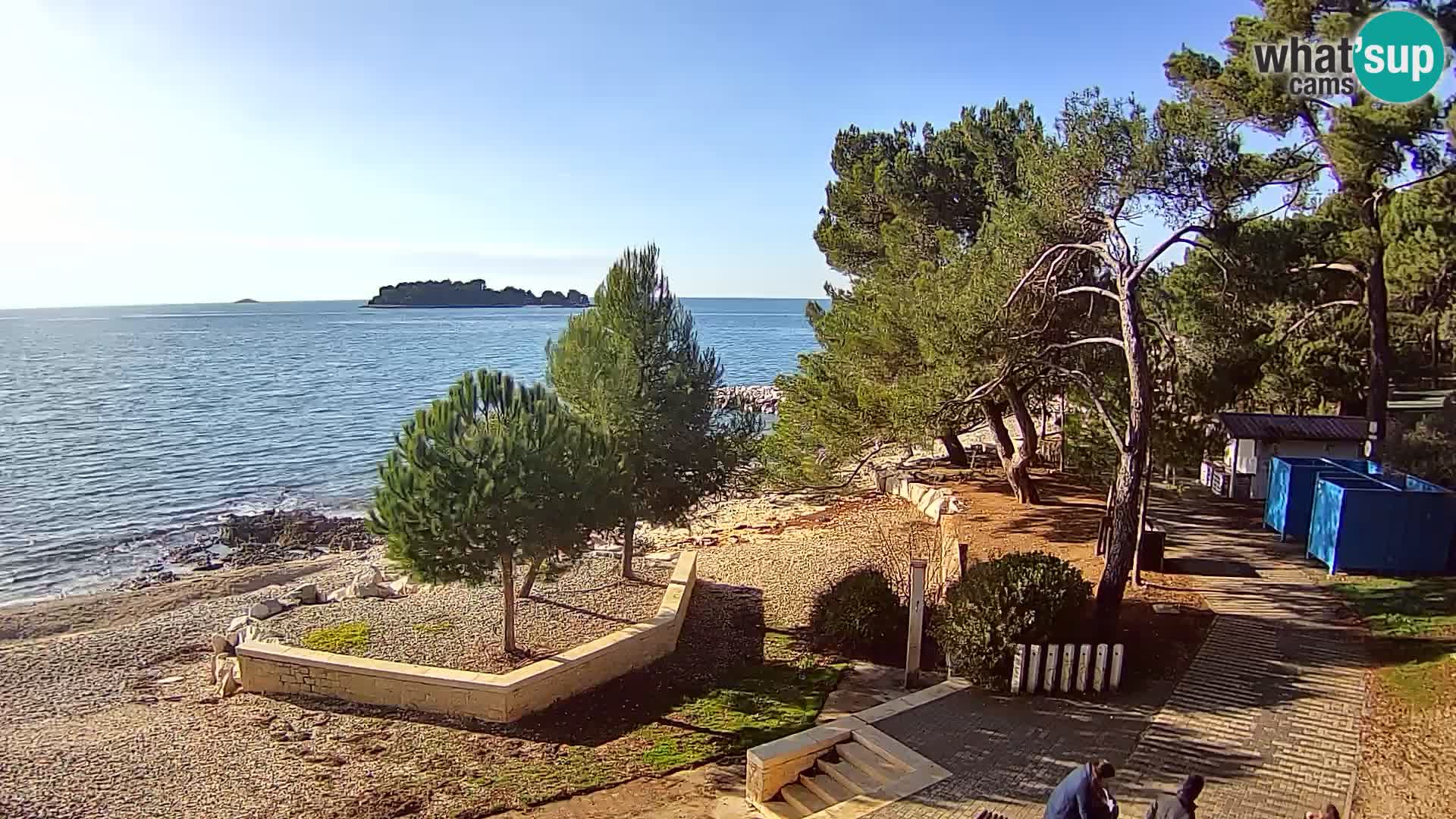 Webcam Spiaggia Borik a Rovigno – Istria