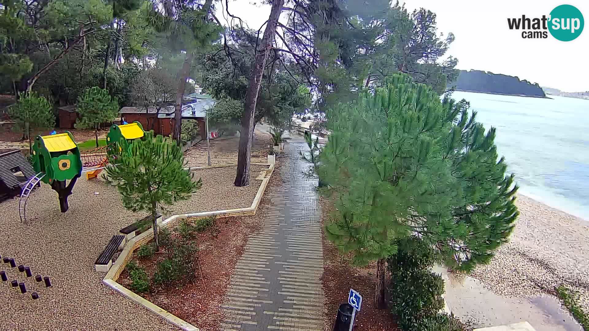 Spletna kamera plaža Borik Rovinj