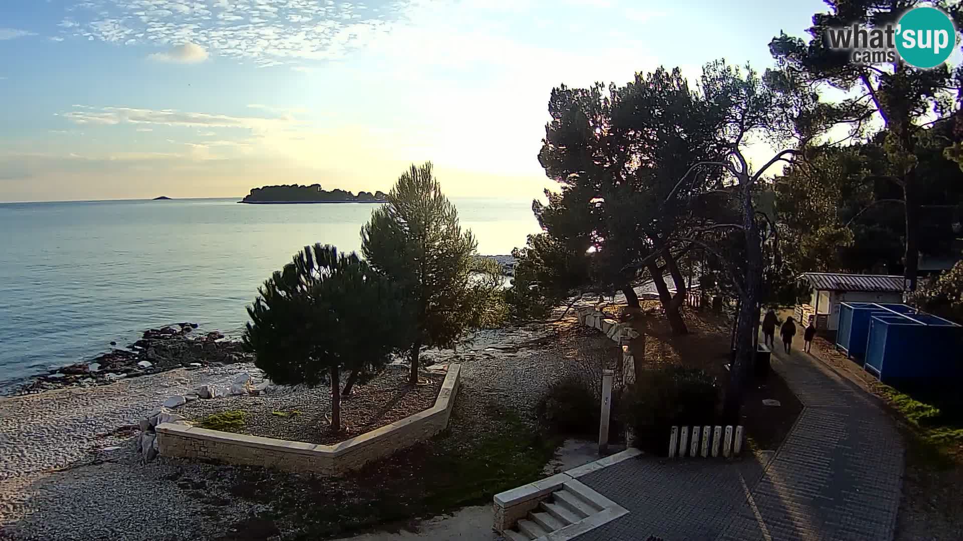 Webcam Spiaggia Borik a Rovigno – Istria