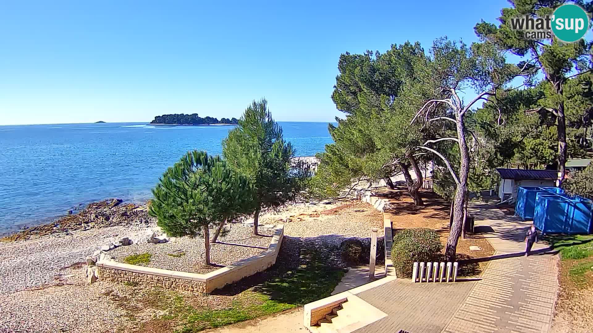 Spletna kamera plaža Borik Rovinj