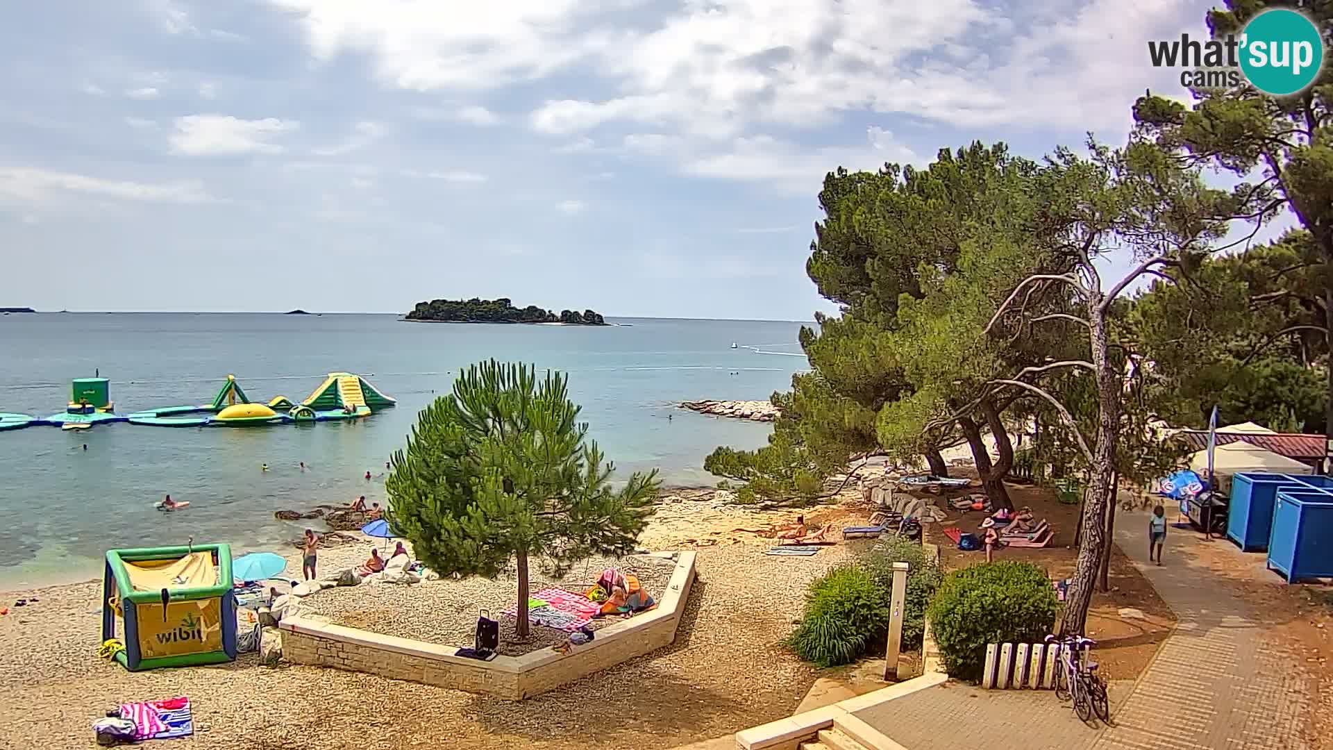 Webcam Spiaggia Borik a Rovigno – Istria