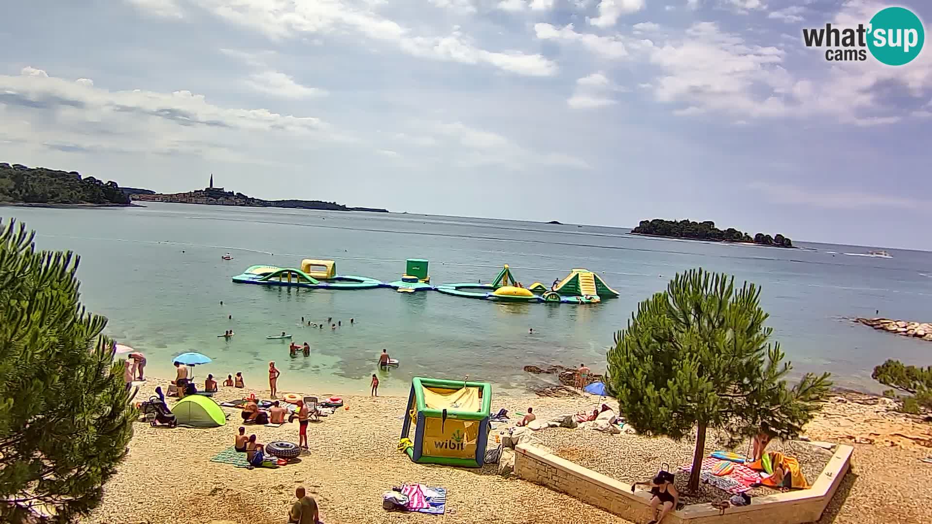 Webcam Spiaggia Borik a Rovigno – Istria