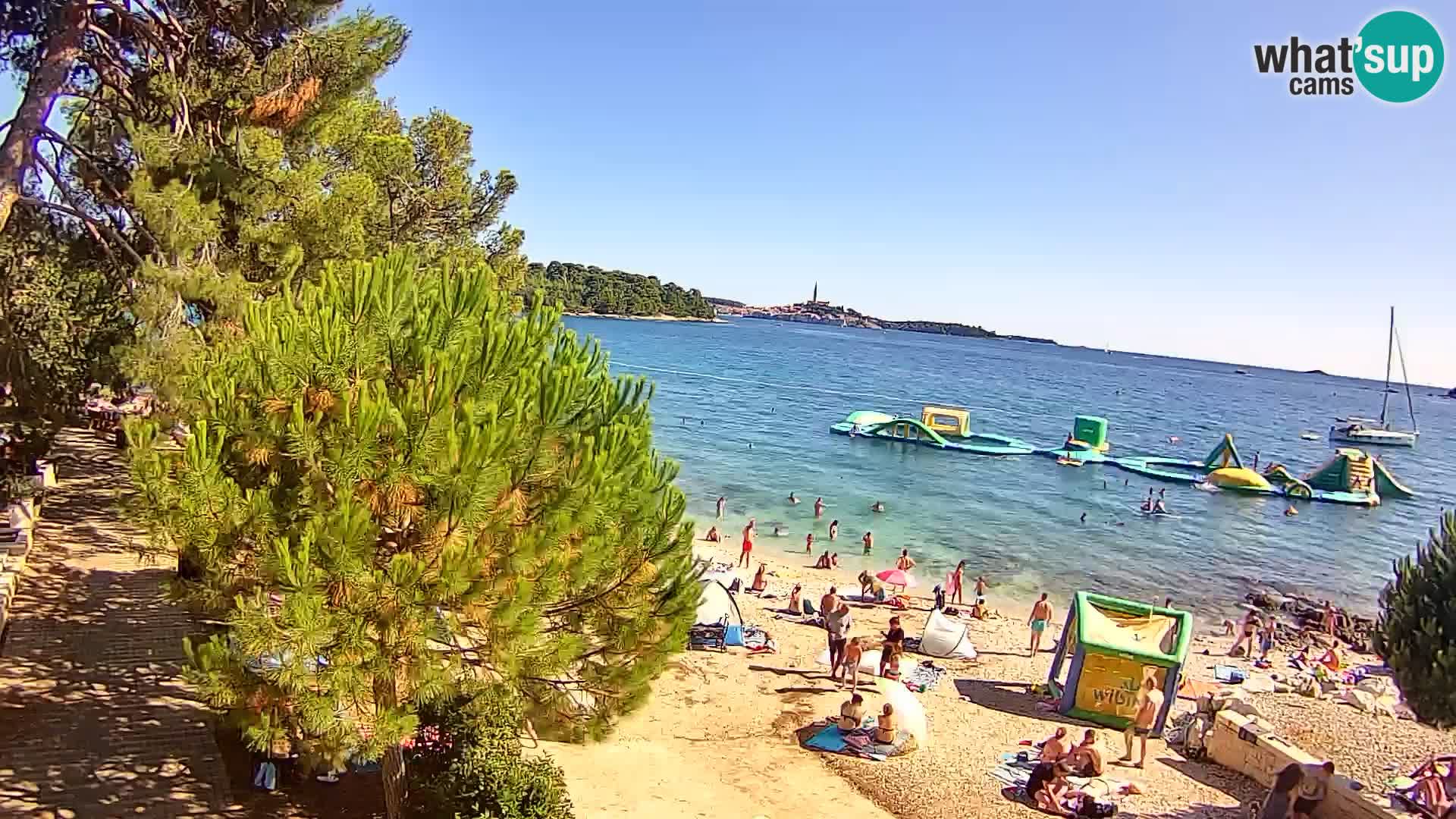Spletna kamera plaža Borik Rovinj