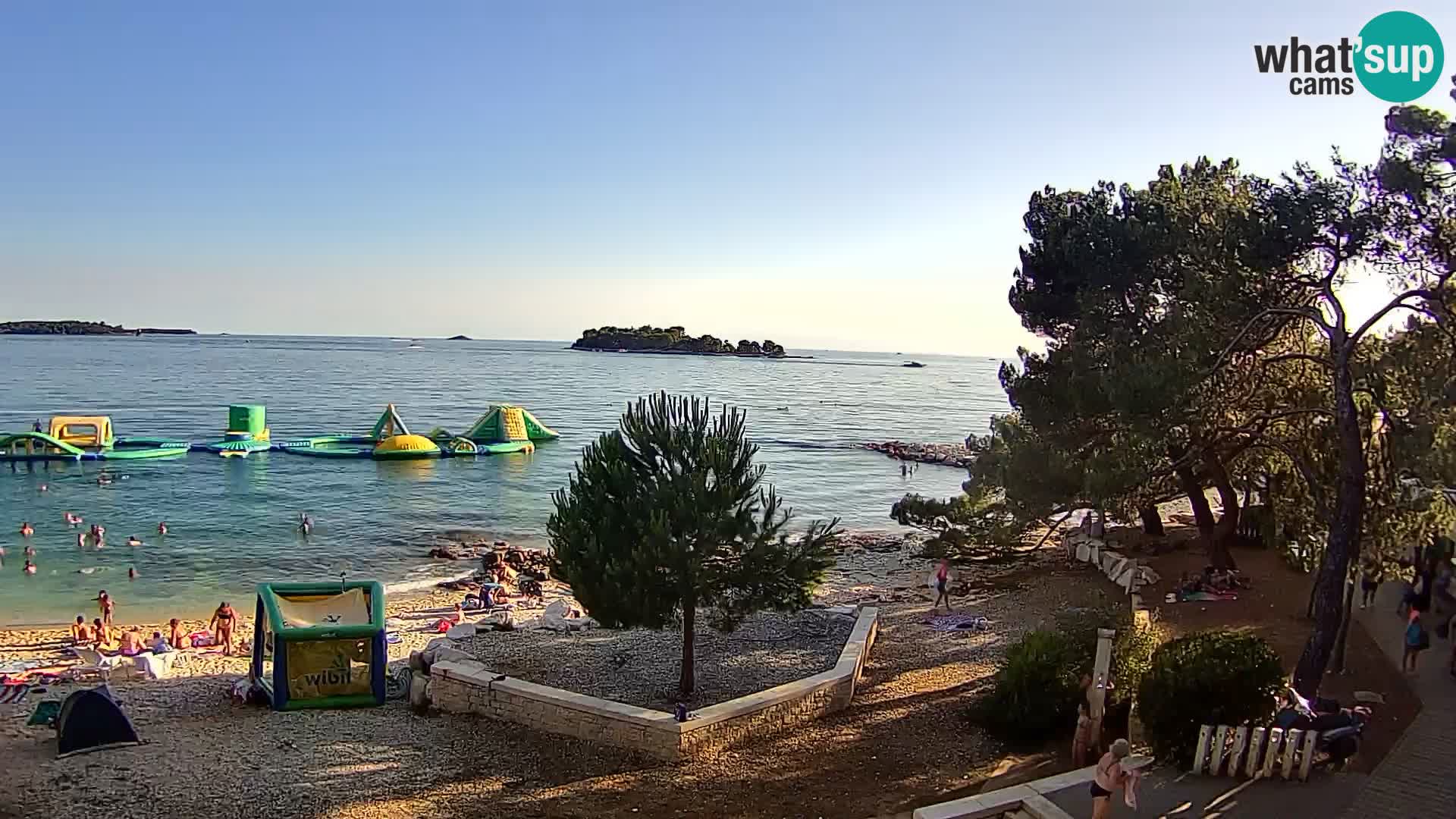 Webcam Spiaggia Borik a Rovigno – Istria