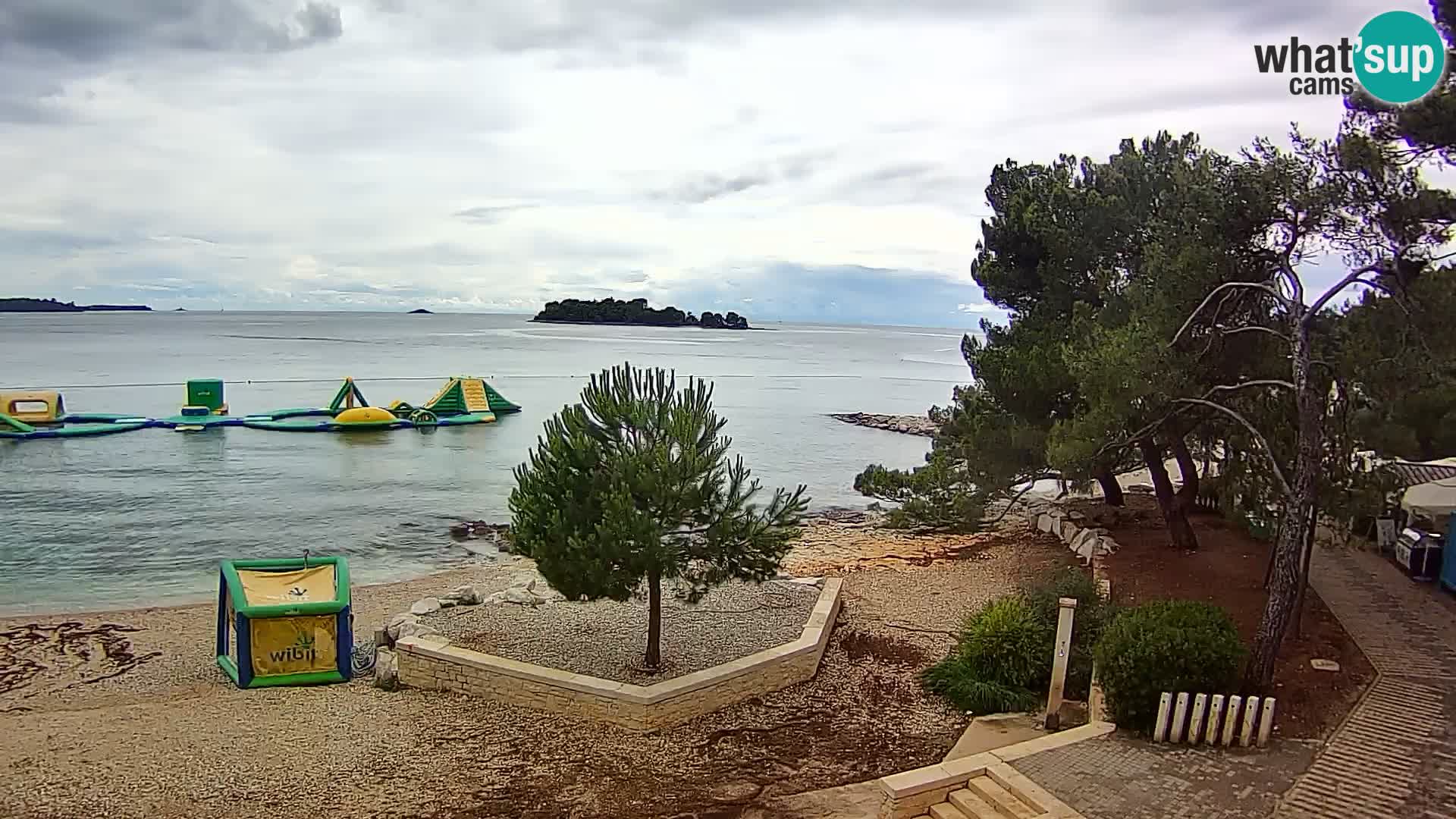Webcam Spiaggia Borik a Rovigno – Istria