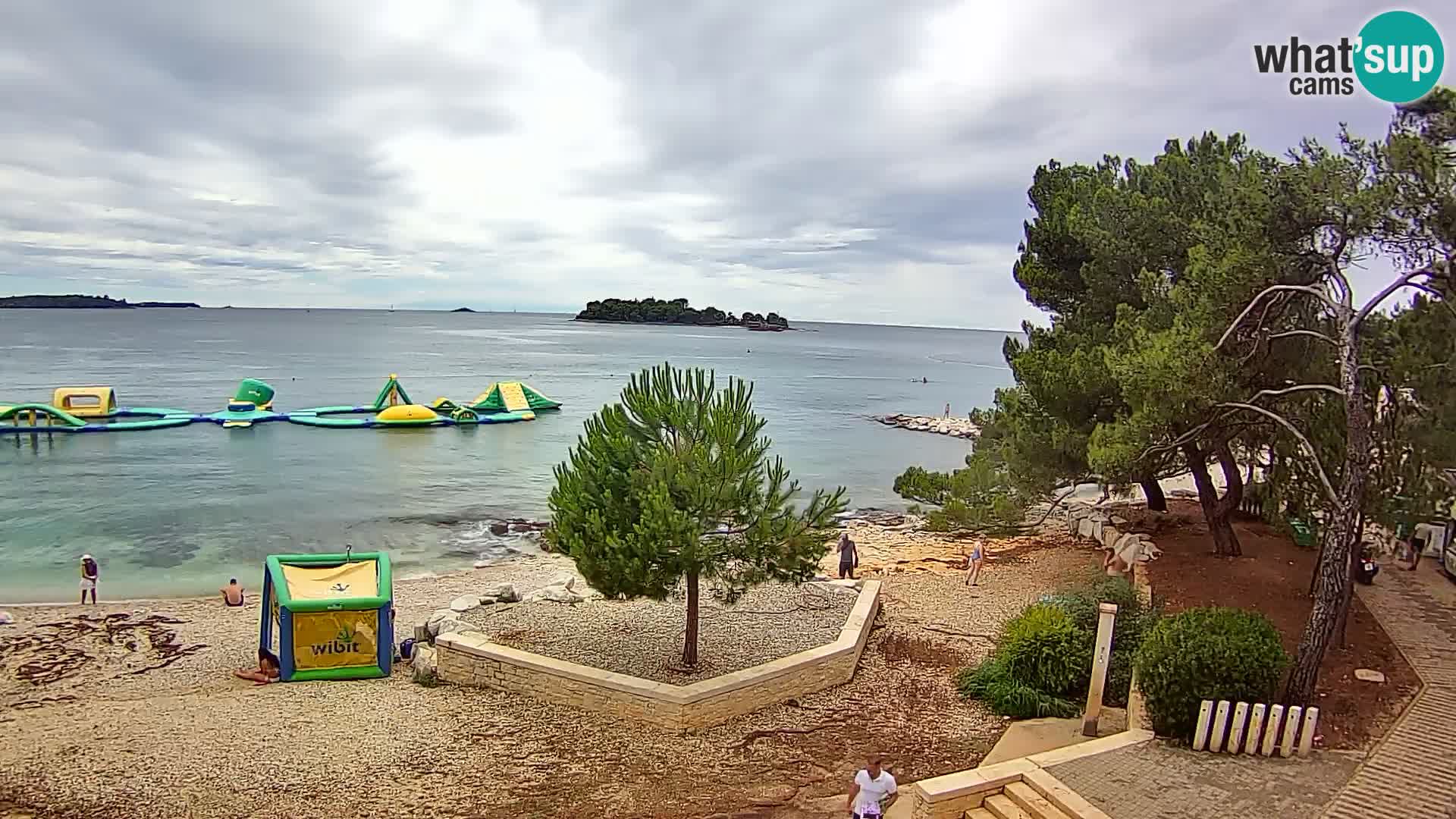 Webcam Spiaggia Borik a Rovigno – Istria