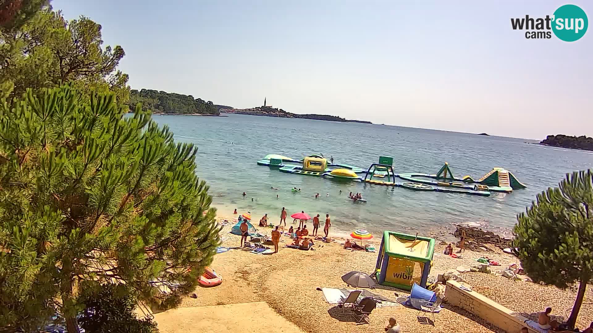 Spletna kamera plaža Borik Rovinj