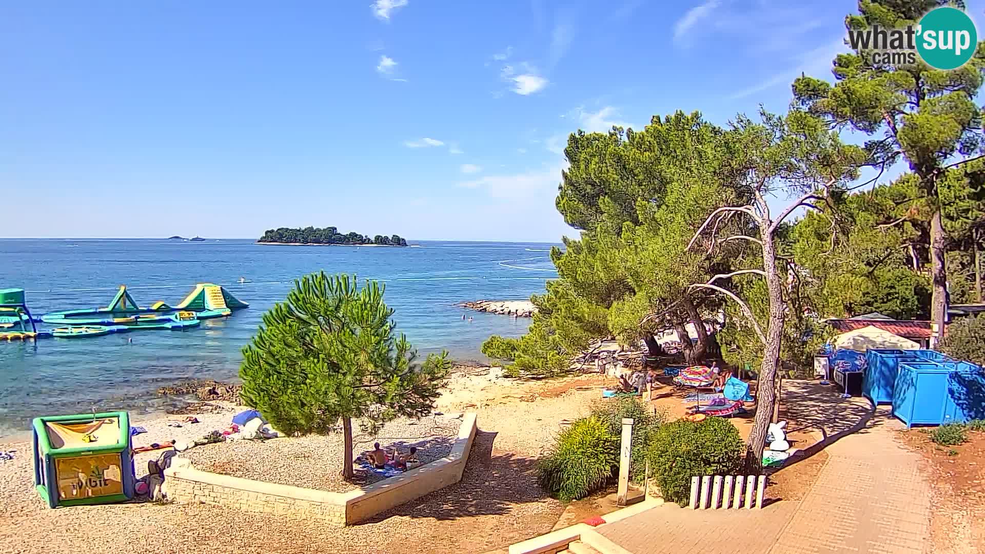 Webcam Spiaggia Borik a Rovigno – Istria