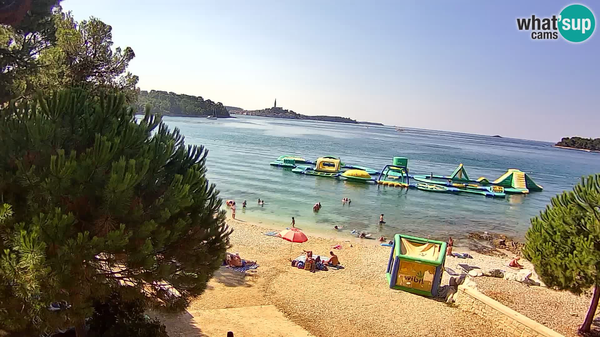 Spletna kamera plaža Borik Rovinj