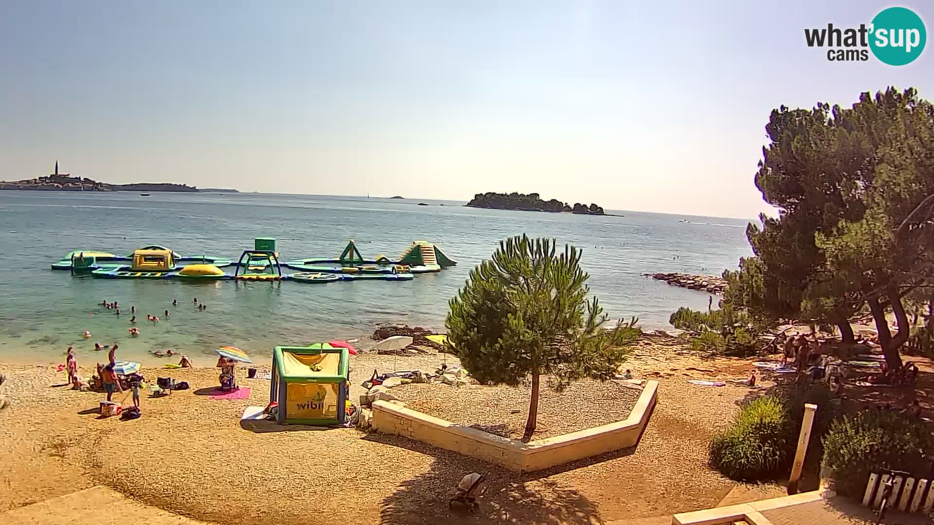 Spletna kamera plaža Borik Rovinj