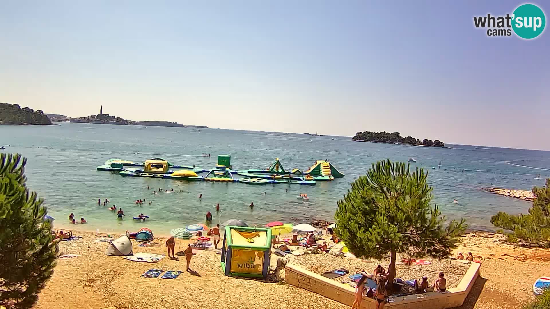 Spletna kamera plaža Borik Rovinj