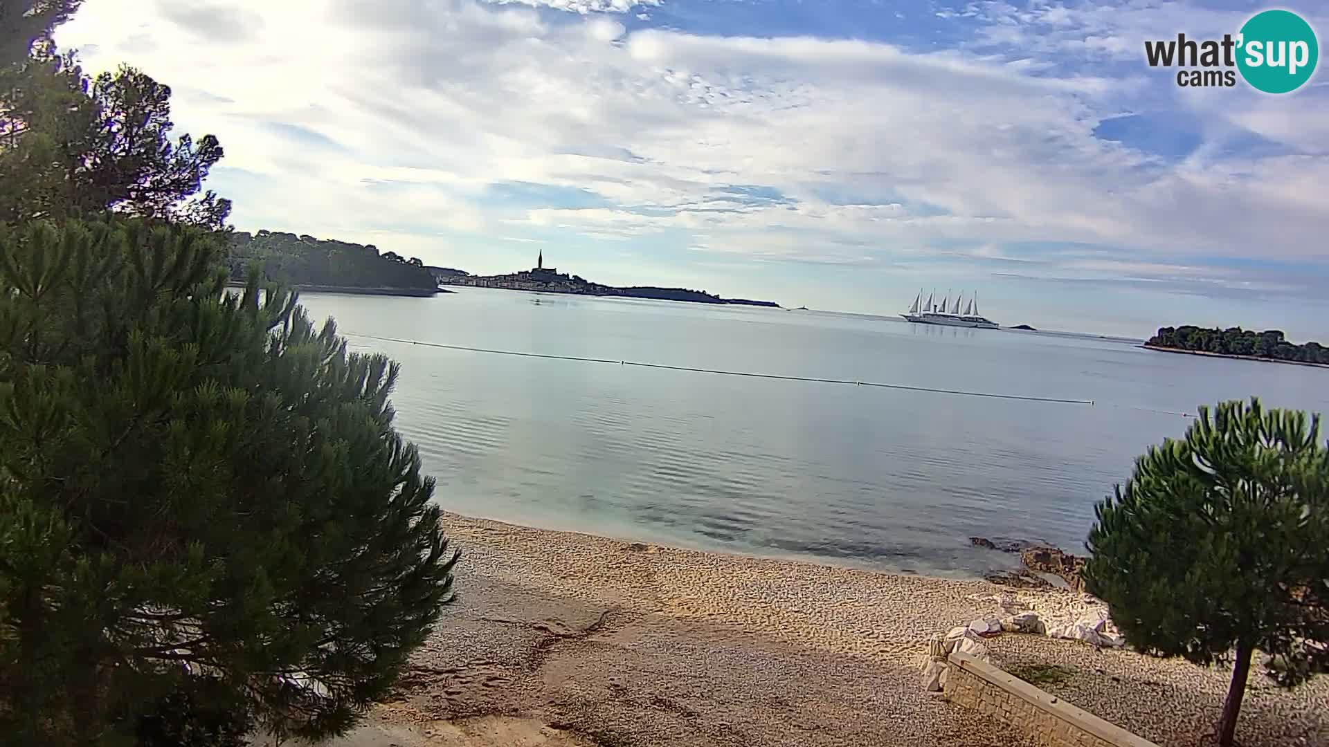 Spletna kamera plaža Borik Rovinj