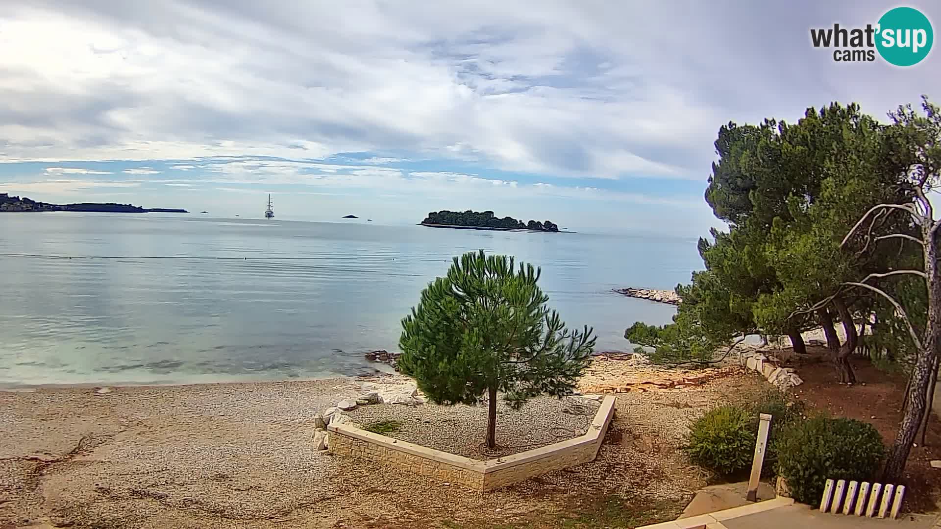 Webcam Spiaggia Borik a Rovigno – Istria