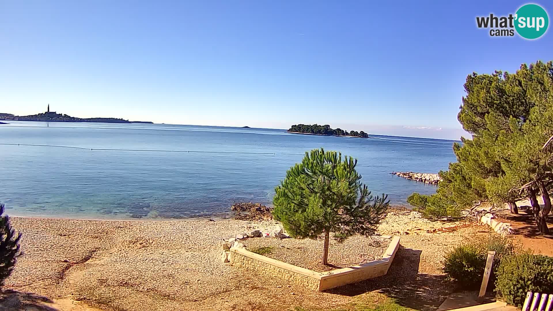 Webcam Spiaggia Borik a Rovigno – Istria